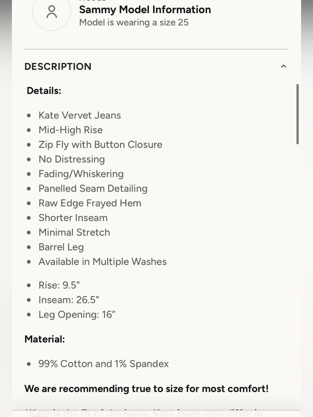 Vervet Barrel Kate Jeans - Medium Wash - Picture 13 of 13